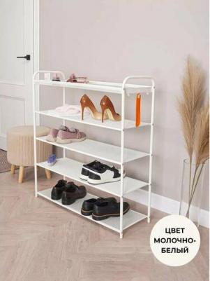 Подставка для обуви Верона 35 VERONA 35 shoe rack белый ПДОВ35 Б предназначена для хранения обуви. За счет высокой прочности прослужит долгое время – фото 2