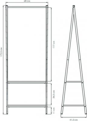 Вешалка гардеробная Алабама 22 черный ВГА22 Ч – фото 5