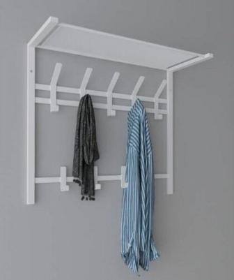 Вешалка настенная металлическая лофт для хранения одежды Торонто 22 4610195630744 – фото 1