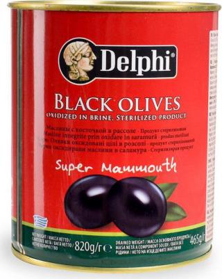 Маслины с косточкой в рассоле Super Mammouth 91-100, 820 г – фото 1