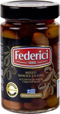 Оливки ассорти с косточкой 300 г