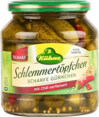 Корнишоны Hot Gherkins острые, 530 г – фото 1