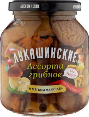Грибы в мягком маринаде ассорти 340 г