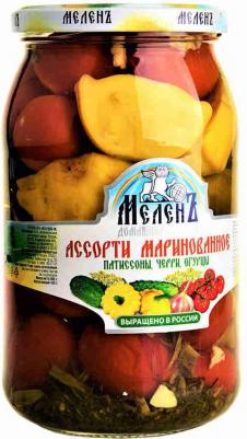 Ассорти овощное Патиссоны черри огурцы 900г – фото 6