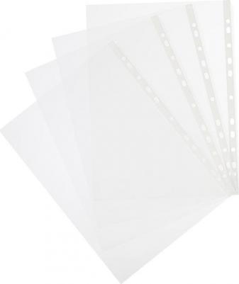 Файл-вкладыш Стандарт А4 30 мкм прозрачный гладкий 100 штук в упаковке – фото 5