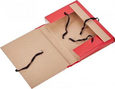 Папка архивная Дело А4 из бумвинила красная 50 мм – фото 4