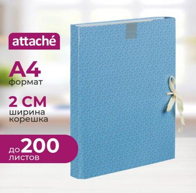 Папка архивная ламинированная Fleur 20мм на 2-х завязках – фото 3