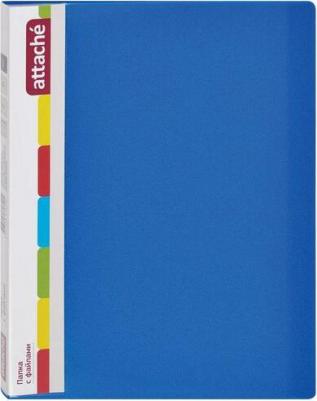 Папка файловая на 20 файлов Элемент А4 15 мм синяя – фото 3