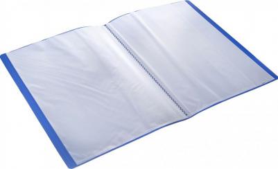 Папка файловая на 20 файлов Элемент А4 15 мм синяя – фото 7