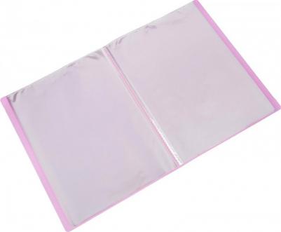 Папка файловая на 60 файлов Акварель А4 40 мм розовая – фото 3