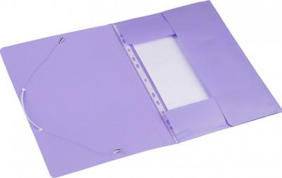 Папка на резинках Акварель А4, плотн 350мкм, сиреневая – фото 5