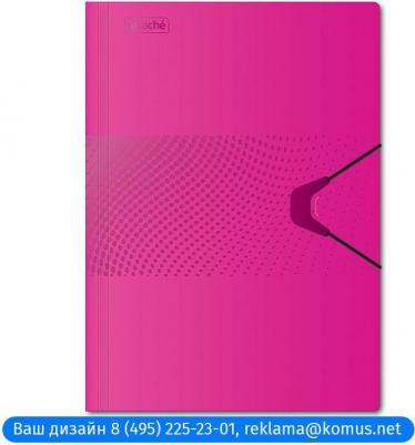 Папка на резинке "Digital", А4+, розовая – фото 1