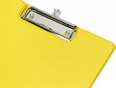 Папка-планшет с зажимом и крышкой Bright colours A4 желтый – фото 4