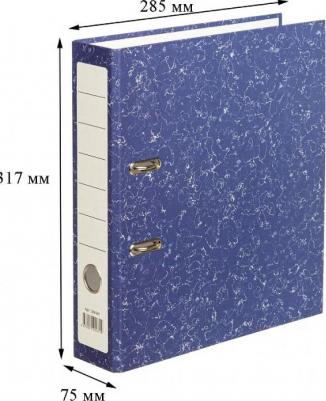 Папка-регистратор 75 мм синяя – фото 10