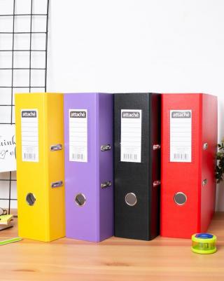 Папка-регистратор 90 мм желтая – фото 5