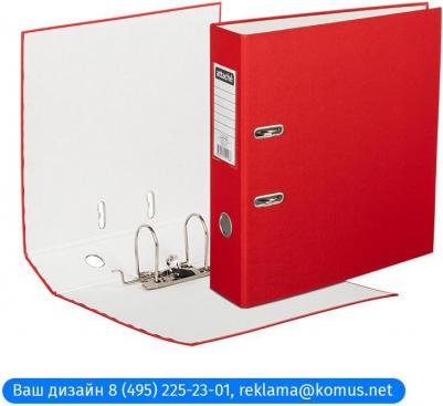 Папка с арочным механизмом "Эконом", A4, 80 мм, красная – фото 12