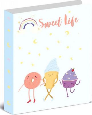 Папка с зажимом Sweet life A4 0.55 мм голубая с рисунком – фото 5