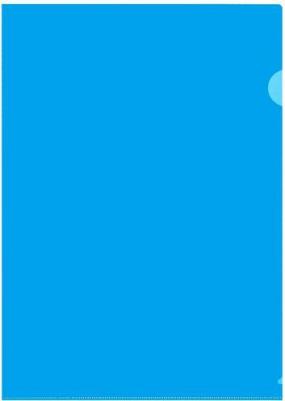 Папка-уголок A4 синяя 120 мкм (20 штук в упаковке) – фото 7