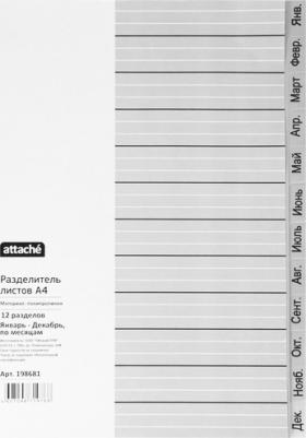 Разделитель листов A4 пластиковый 12 листов (по месяцам) 4607098719768 – фото 6
