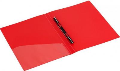 Скоросшиватель пластиковый с пружинным механизмом А4 до 150 листов красный – фото 1