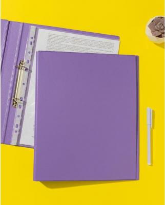 Папка на 2-х кольцах А4, 35 мм, сиреневый – фото 14