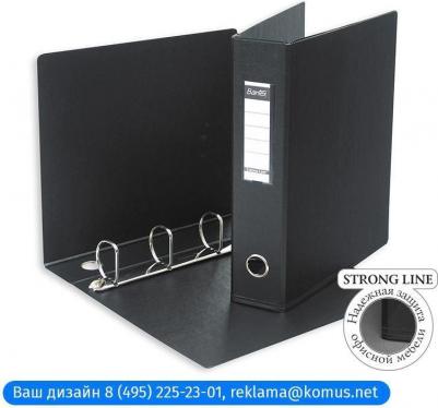 Папка на 4-х кольцах А4, 60 мм, черный – фото 3