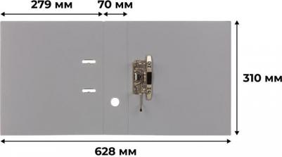 Папка-регистратор Strong Line 70 мм серая – фото 14