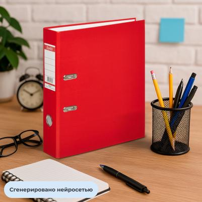 Папка с арочным механизмом " Economy", А4, 70 мм, красный – фото 5