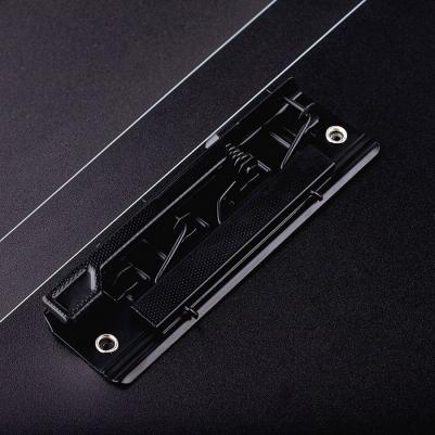 Папка c зажимом "Radiance" A4, пластик, 17 мм, 600 мкм, с внутренним карманом, голубой/зеленый градиент – фото 3