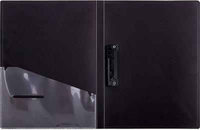 Папка c зажимом "Radiance" A4, пластик, 17 мм, 600 мкм, с внутренним карманом, голубой/зеленый градиент – фото 4