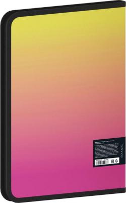 Папка на молнии "Radiance" A4, 600 мкм, желтый, розовый градиент, с рисунком – фото 3