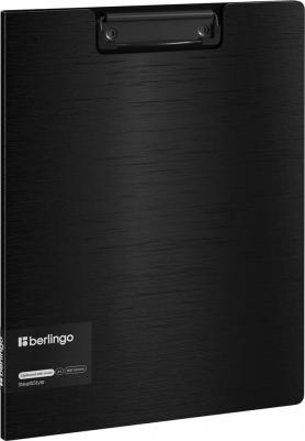 Папка-планшет с зажимом "Steel&Style" A4, пластик (полифом), черная – фото 2