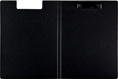 Папка-планшет с зажимом "Steel&Style" A4, пластик (полифом), черная – фото 3