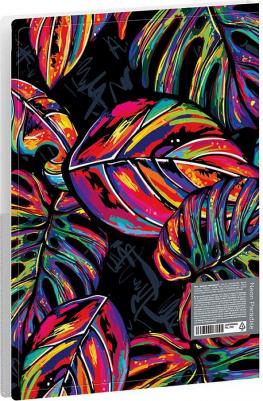 Папка с пружинным скоросшивателем "Neon Paradise", 17 мм, 600 мкм, с рисунком, с внутренним карманом