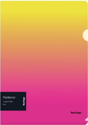 Папка-уголок "Radiance", A4, 200 мкм, желтый/розовый градиент