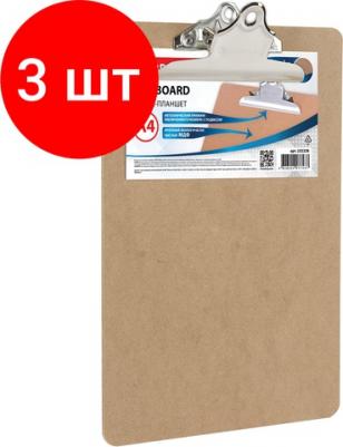 Доска-планшет "Eco" с прижимом бабочка, А4, МДФ, 3 мм, 232228 – фото 4