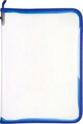 Папка для документов и тетрадей на молнии пластиковая A4, 320 х 230 мм, прозрачная