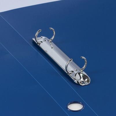 Папка на 2 кольцах "Стандарт", 40 мм, синяя, до 300 листов, 0,9 мм, 221617 – фото 1