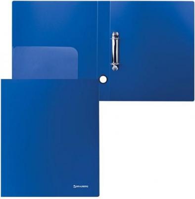 Папка на 2 кольцах "Стандарт", 40 мм, синяя, до 300 листов, 0,9 мм, 221617 – фото 5