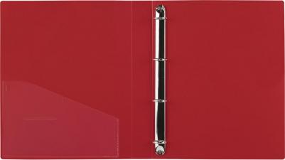 Папка на 4 кольцах, ширина 40 мм, EXTRA, до 300 листов, КРАСНАЯ, 0,8 мм, 270549 – фото 6