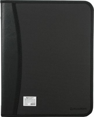 Папка на молнии, А4, 2 отделения, 4 кармана, черный – фото 7