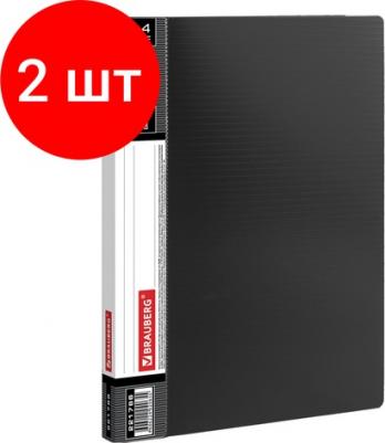 Папка с боковым металлическим прижимом и внутренним карманом "Contract", черная, до 100 л., 0,7 мм, 221786 – фото 10