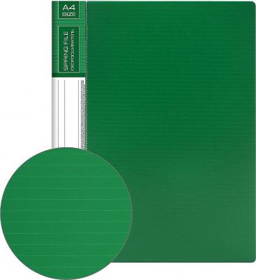 Папка с металлическим скоросшивателем и внутренним карманом "Contract", зеленая, до 100 л., 0,7 мм, 221784 – фото 5
