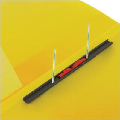 Папка с металлическим скоросшивателем и внутренним карманом "Contract", желтая, до 100 л., 0,7 мм, 221785 – фото 1