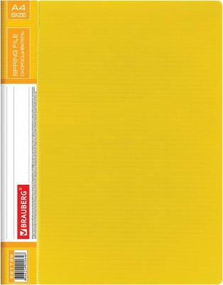 Папка с металлическим скоросшивателем и внутренним карманом "Contract", желтая, до 100 л., 0,7 мм, 221785 – фото 6
