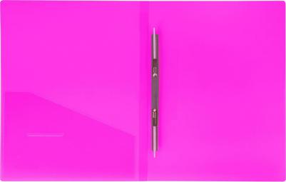 Папка с металлическим скоросшивателем и внутренним карманом "Neon", 16 мм, розовая, до 100 листов, 0,7 мм, 227466 – фото 3