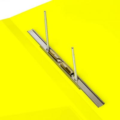 Папка с металлическим скоросшивателем и внутренним карманом "Neon", 16 мм, желтая, до 100 листов, 0,7 мм, 227465 – фото 6