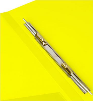 Папка с металлическим скоросшивателем и внутренним карманом "Neon", 16 мм, желтая, до 100 листов, 0,7 мм, 227465 – фото 8