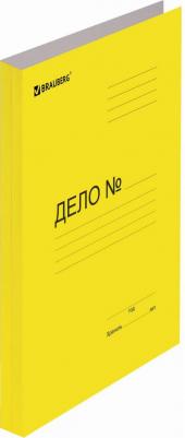 Скоросшиватель картонный мелованный, гарантированная плотность 360 г/м2, желтый, до 200 листов, 121520 – фото 2