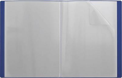 Папка файловая пластиковая Matt Classic, c 30 карманами, A4, синий (в пакете п – фото 3